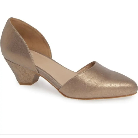 Eileen Fisher Rumi D’ Orsay Metallic Pump 8.5 NWB - Picture 1 of 7
